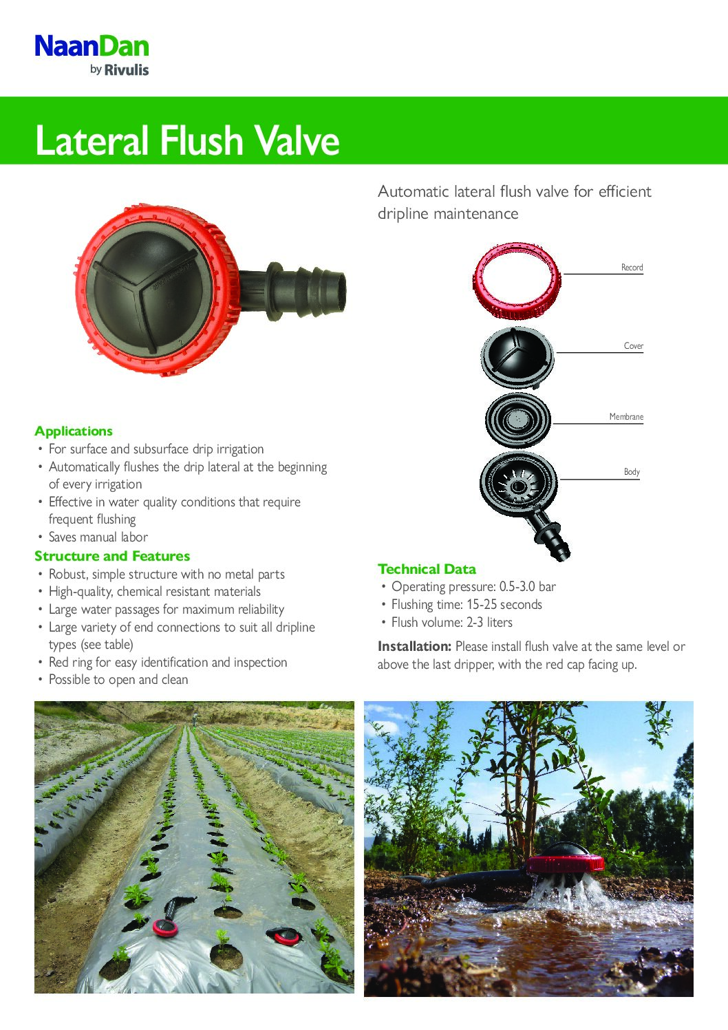 Van xả cuối đường ống tự động