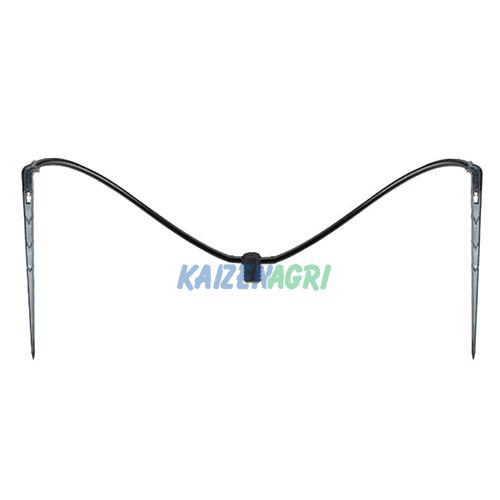 Bộ chia 2 que nhỏ giọt uốn góc có rãnh cấu trúc mê cung